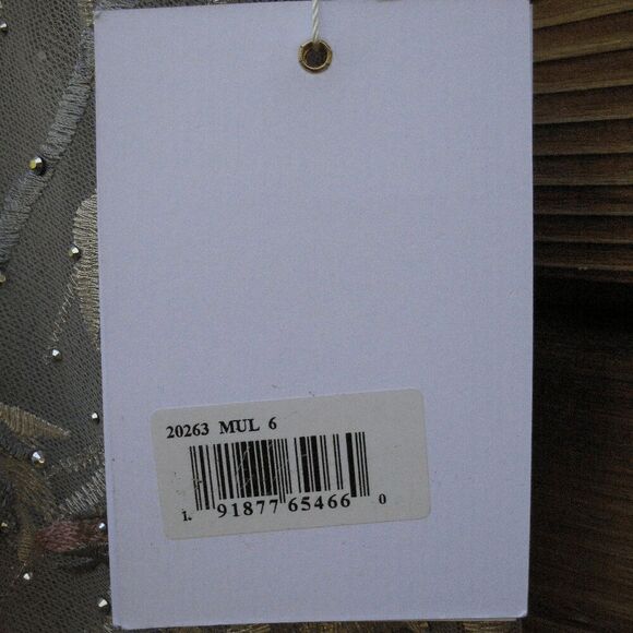 Mac Duggal 20263 Emery Embroidered Gown Dress Gray 6 - Picture 13 of 16